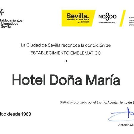 סביליה Hotel Dona Maria מראה חיצוני תמונה