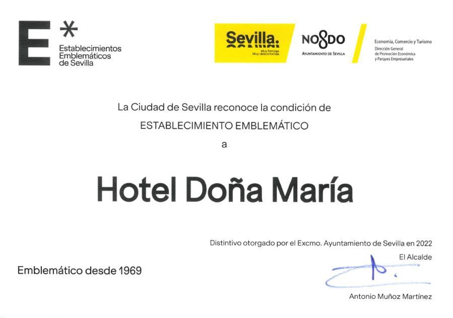 סביליה Hotel Dona Maria מראה חיצוני תמונה